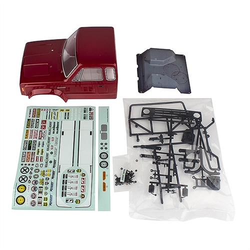 ELEMENT RC SENDERO HD BODY SET RED WITH ACCESSORIES